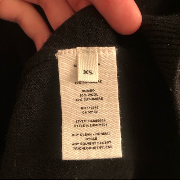 Helmut Lang Wool Cashmere Logo Sweater (size XS) - Picture 3 of 3